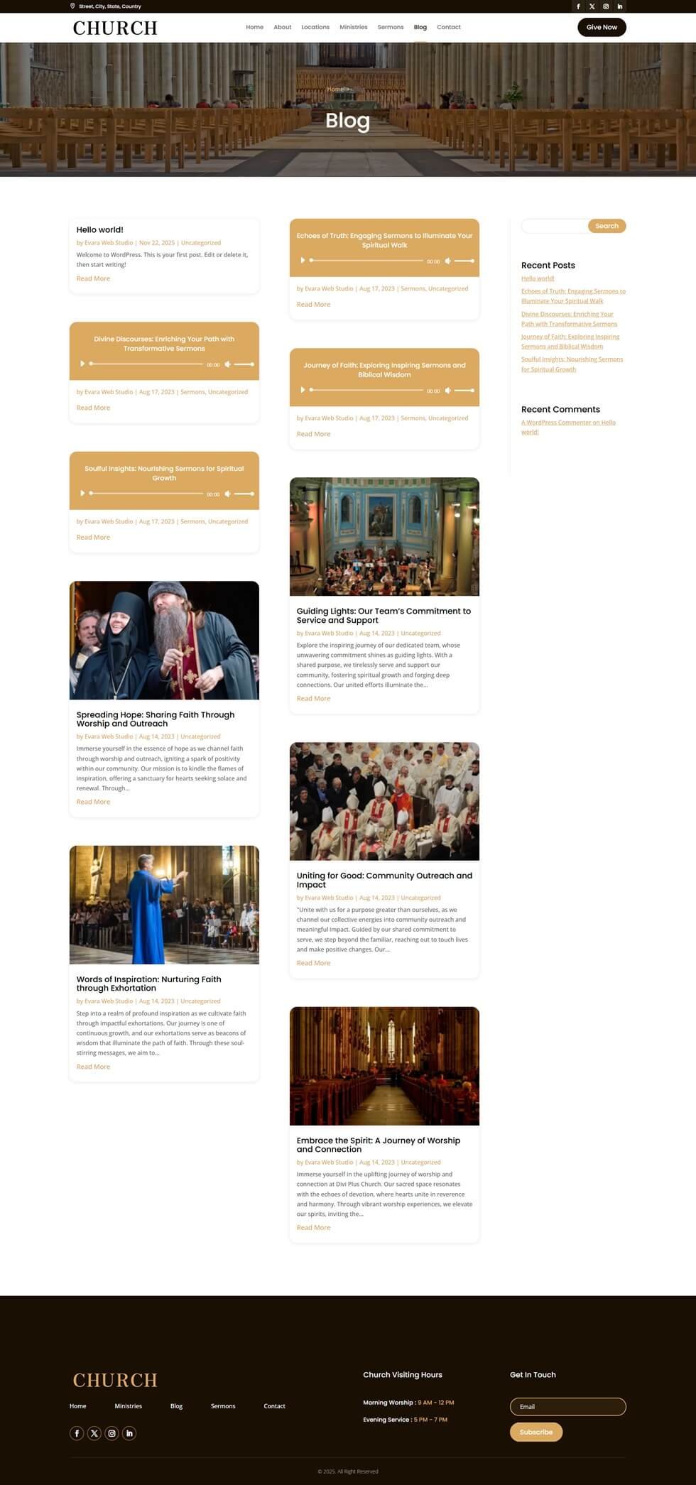 Church Blog