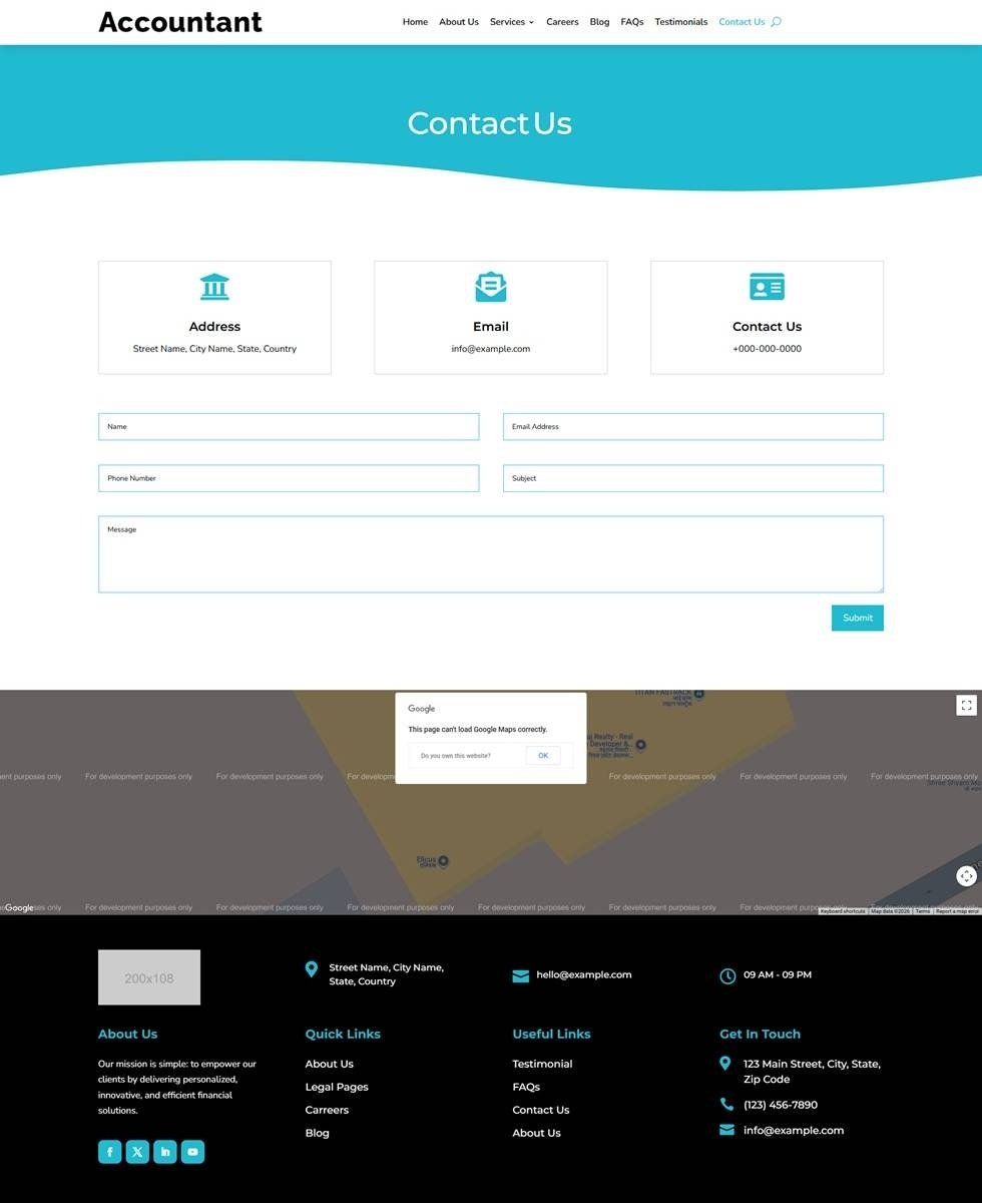 Accountant - Contact Page