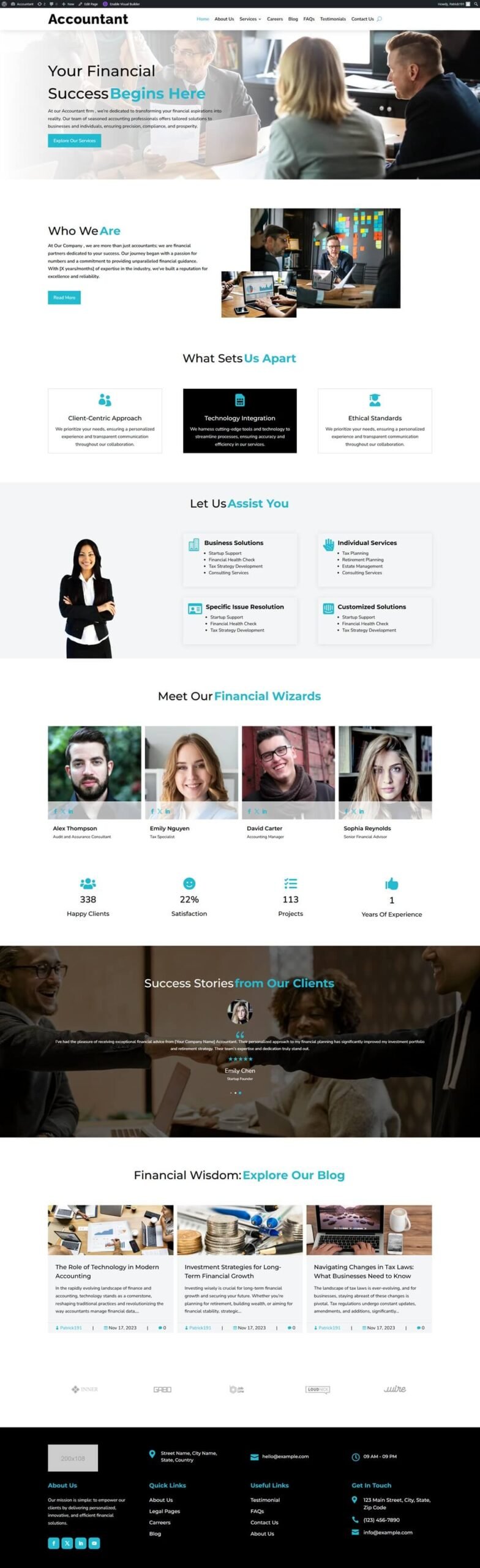 Accountant Website Design Evara Web Studio Galway